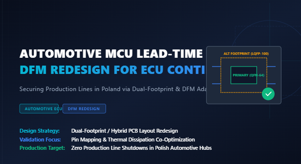 Latest company blogs about Supply Chain Resilience: Managing Automotive MCU Lead Time Delays in Polish ECU Manufacturing via DFM Redesign