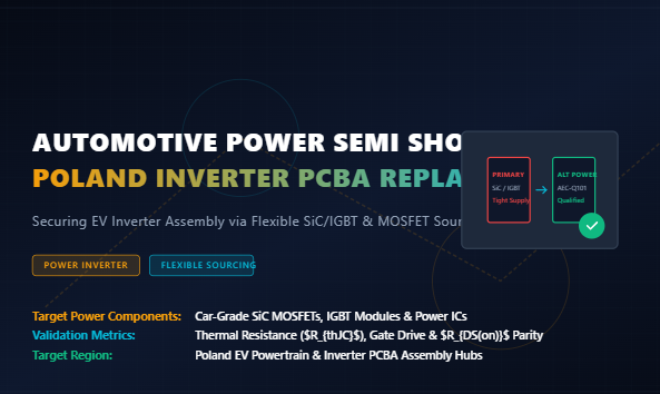 Latest company blogs about Tight Automotive Power Semi Supply: Polish Inverter PCBA Lines Shift to Flexible Replacement