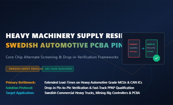 Latest company blogs about Overcoming Heavy Machinery Supply Bottlenecks: Pin-to-Pin Chip Qualification for Swedish Automotive Assembly