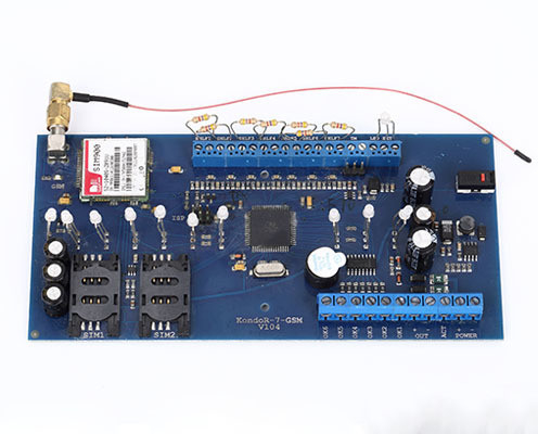 Buy Customized Communication PCB Assembly GSM Alarm System Control Circuit Board online manufacture