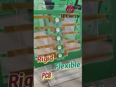 2 Layer Rigid Flex Circuit Boards Gold Finger 0.15mm Thickness PCB Flex Rigid